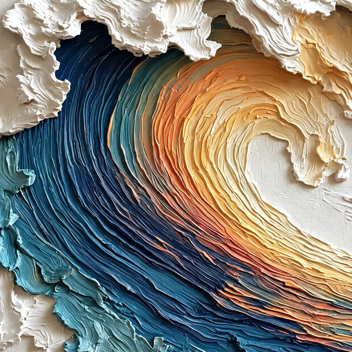 Hand-Painted Artwork | Amber Tide [noon:detail:texture]