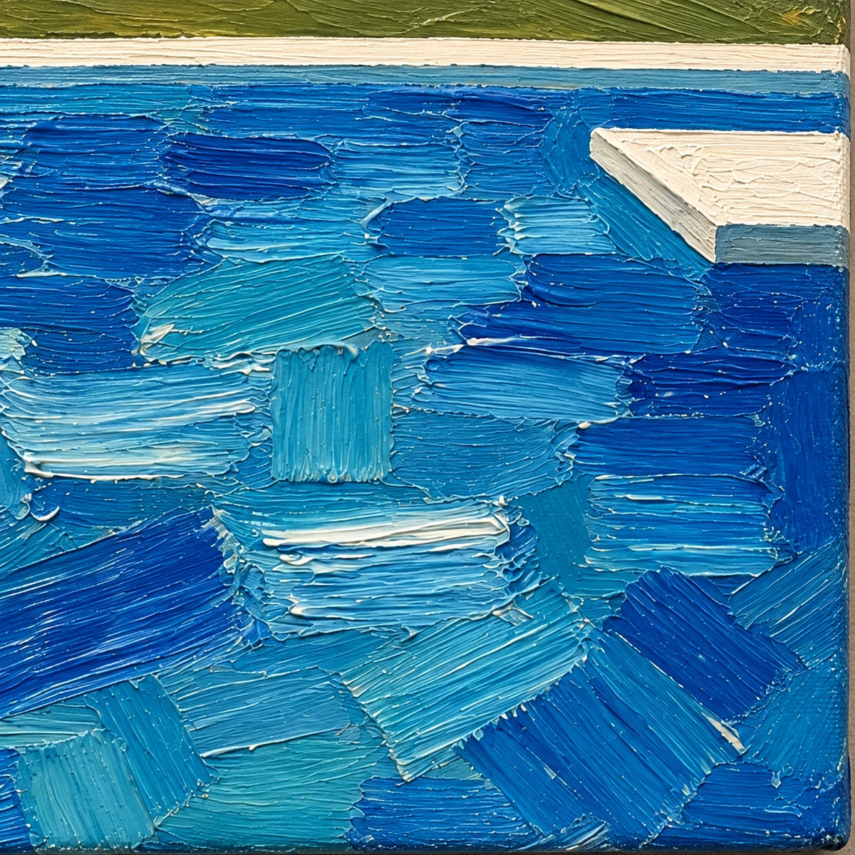 poolside dive, paint texture
