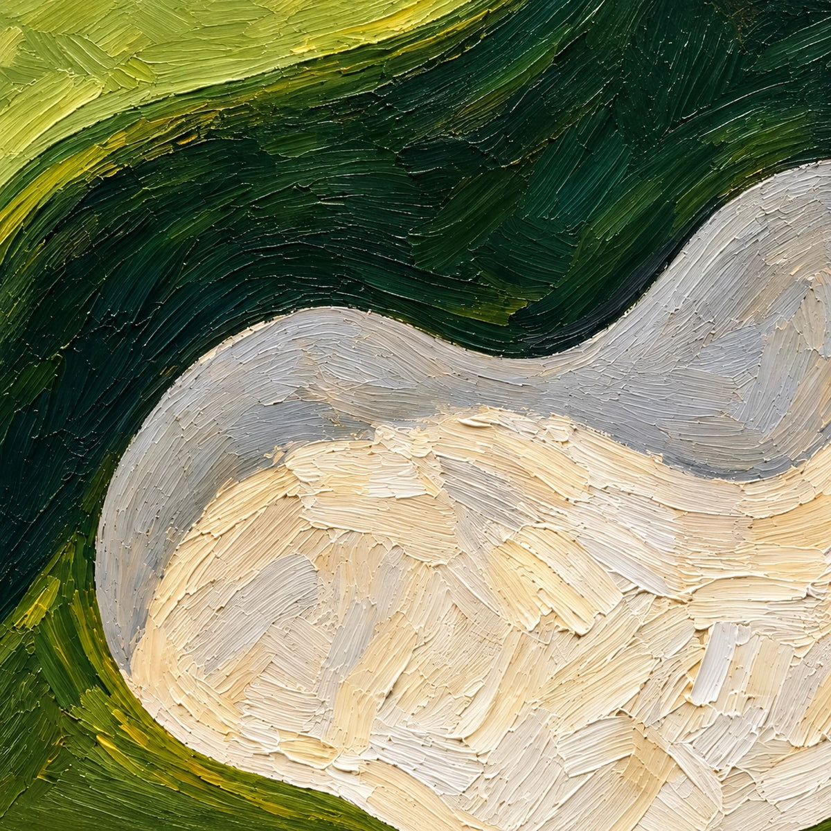fairway in motion, paint texture