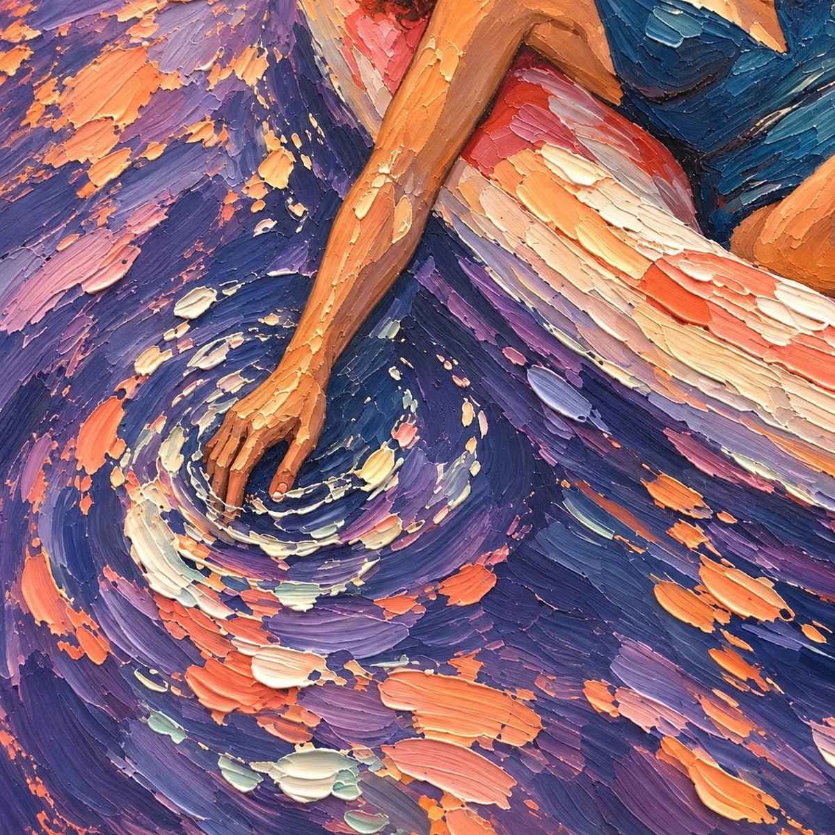 sunlit drift, paint texture