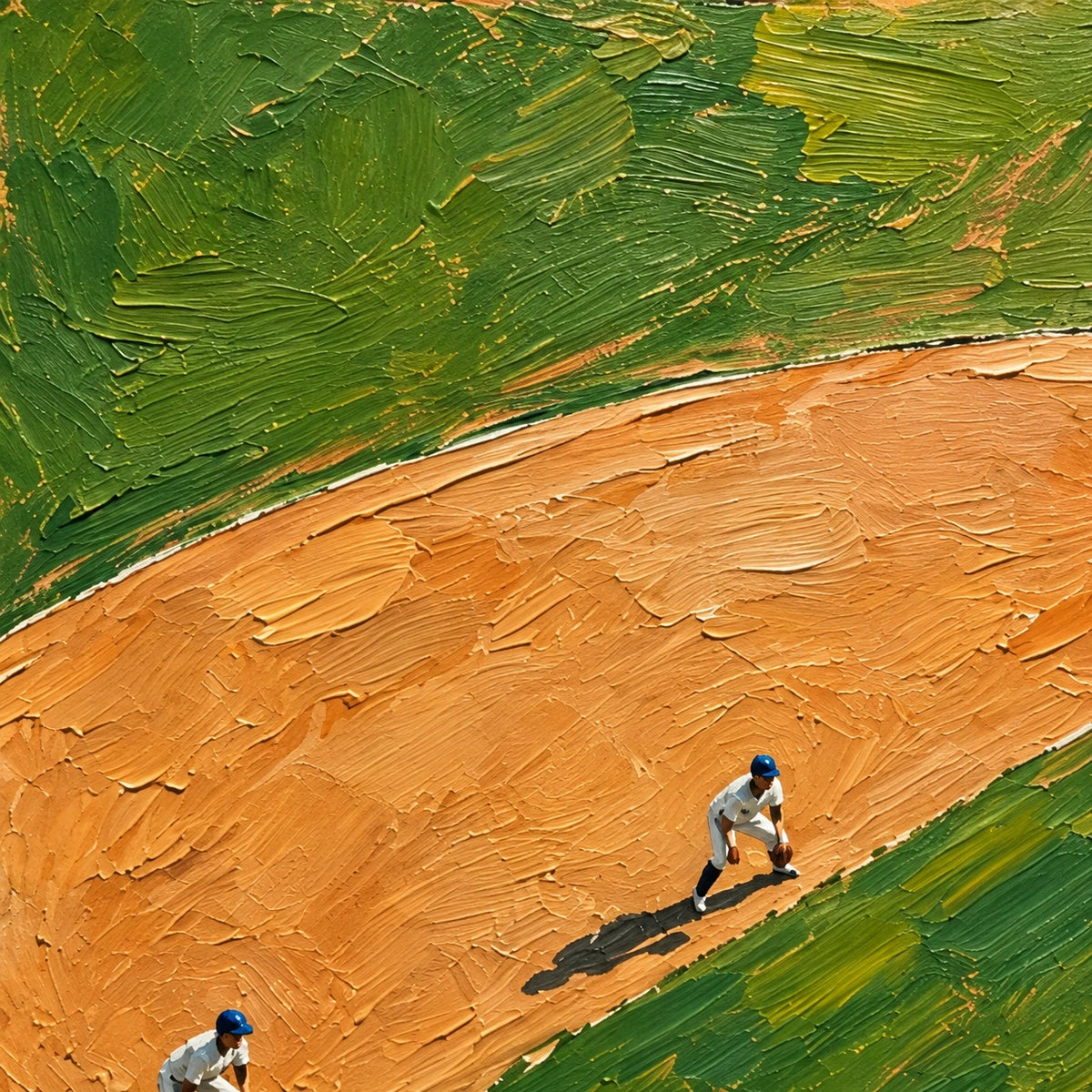 Hand-Painted Artwork | A Day at the Diamond [noon:detail:texture]