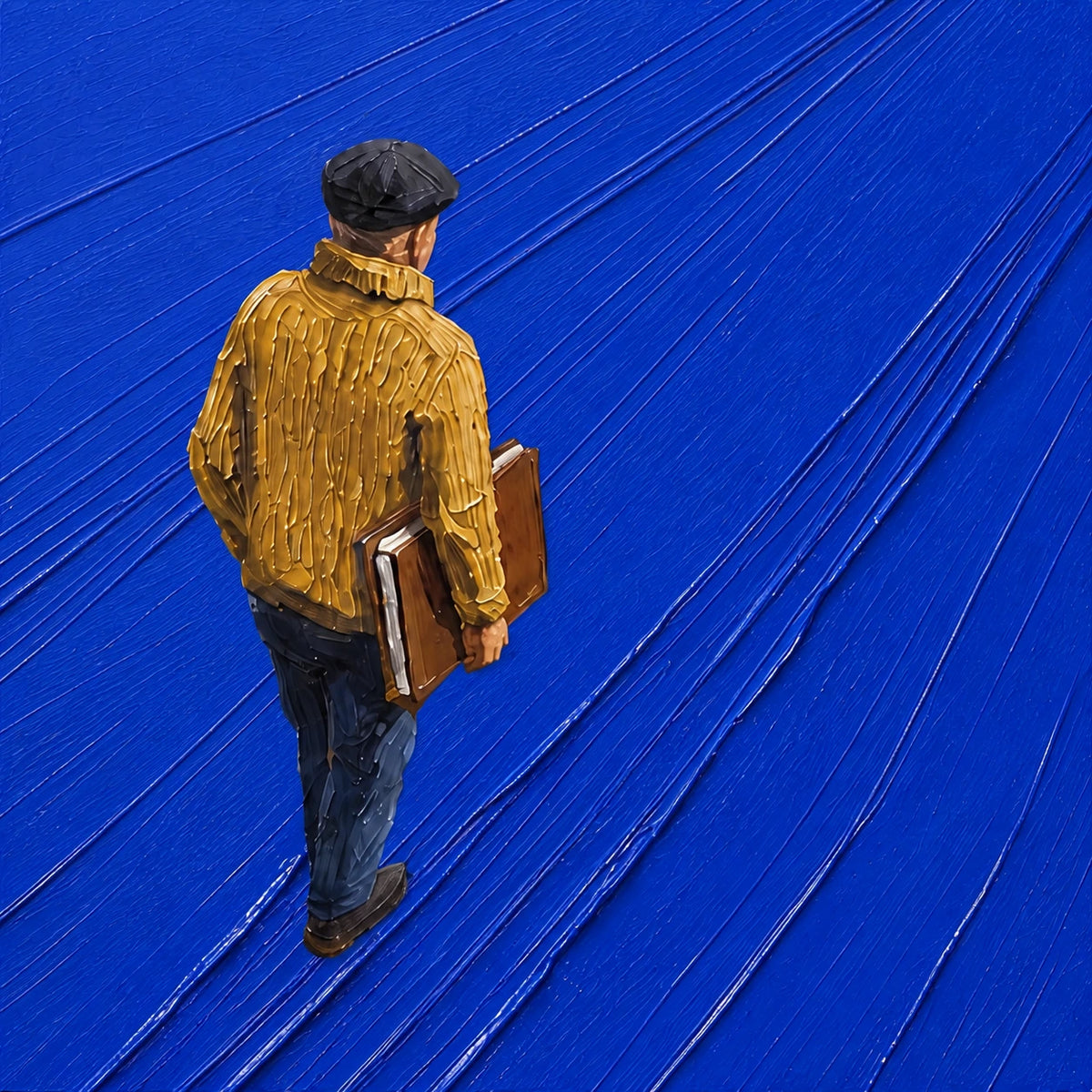 Hand-Painted Artwork | Cobalt Passage [noon:detail:texture]