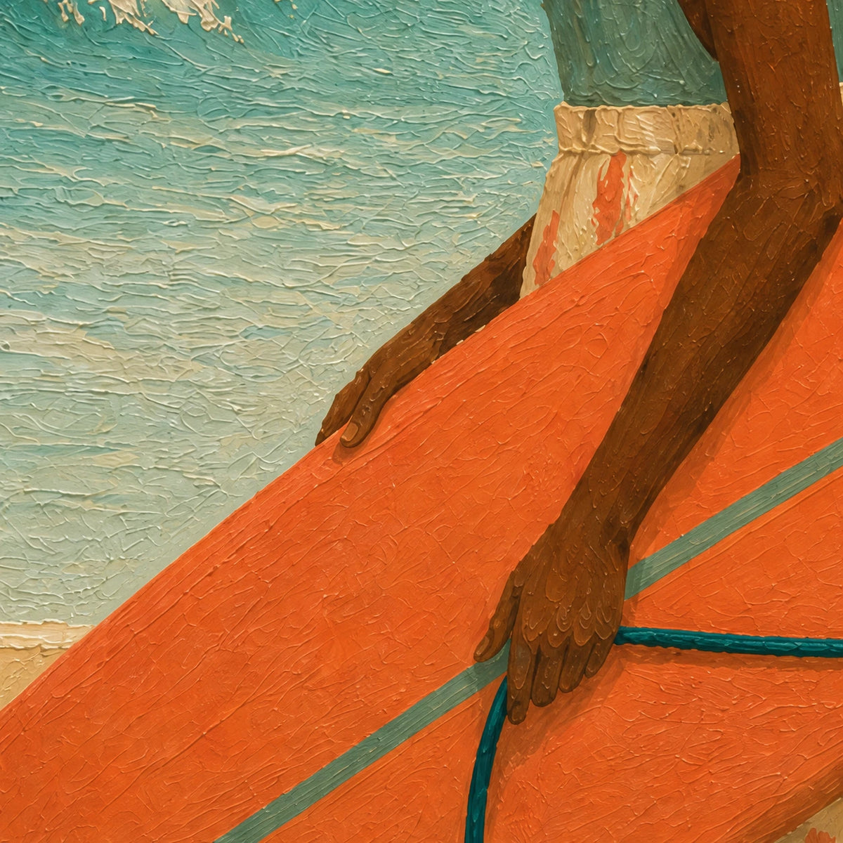 coastal stride, paint texture