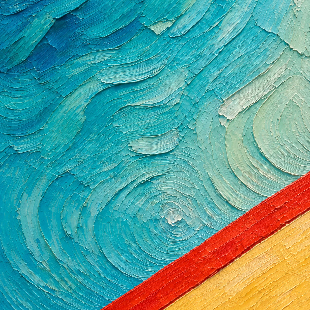 Hand-Painted Artwork | Poolside Drif [noon:detail:texture]