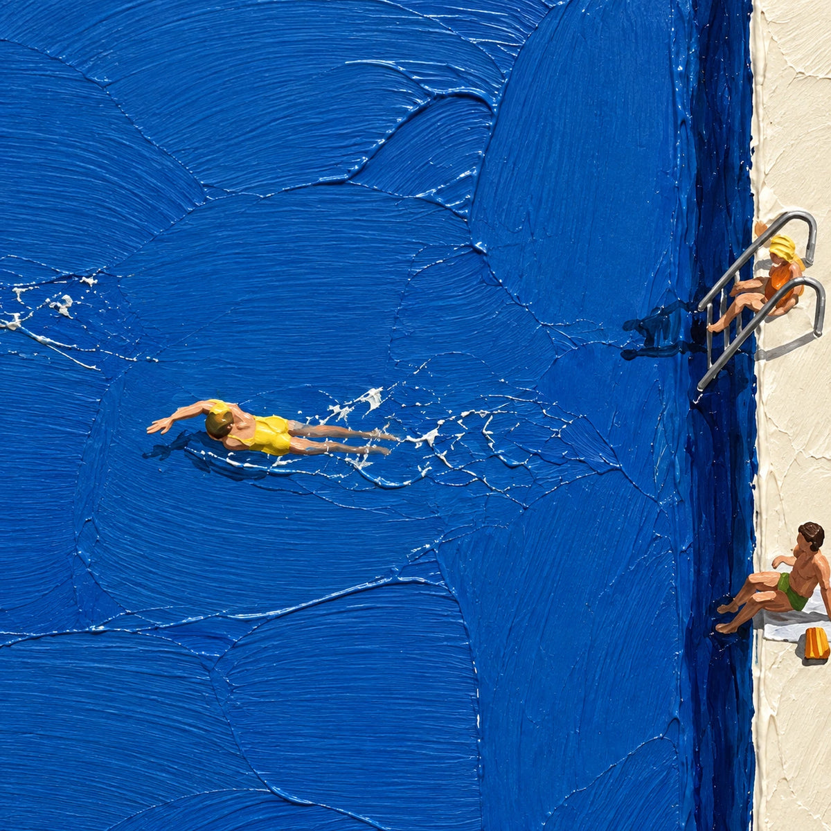 Hand-Painted Artwork | Bluewater Break [noon:detail:texture]