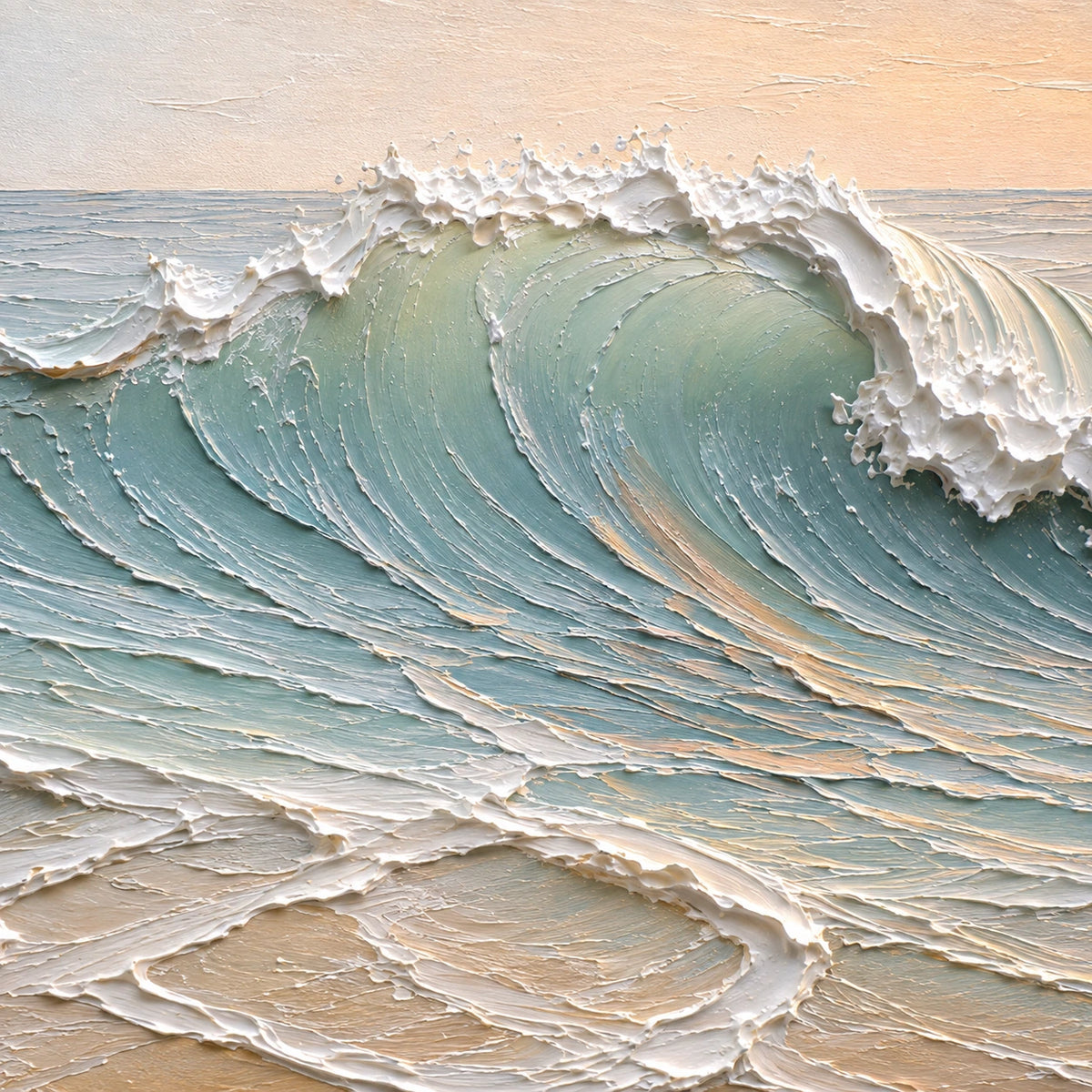 Hand-Painted Artwork | Sunlit Break [noon:detail:texture]
