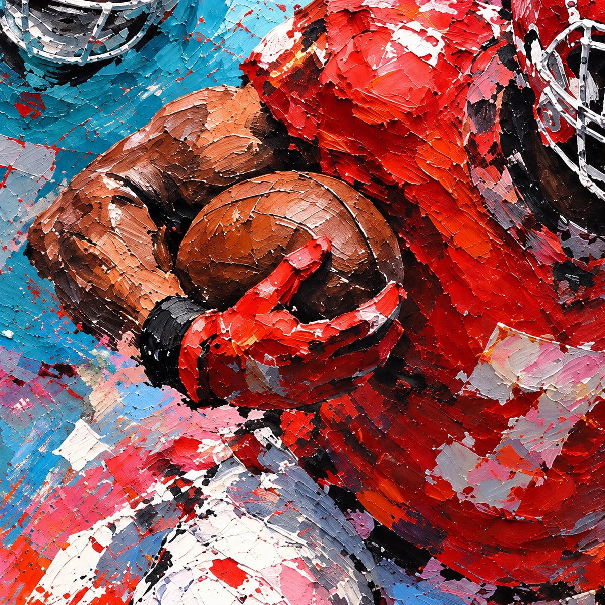 gridiron rush, paint texture