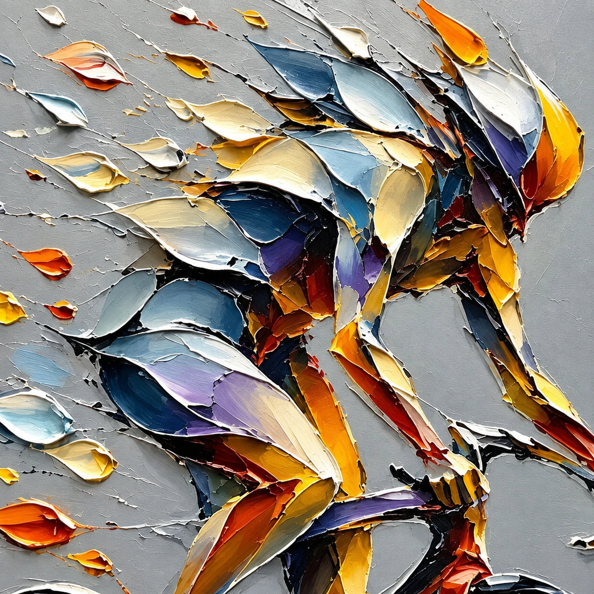 Hand-Painted Artwork | Chromatic Bicycle Ride [noon:detail:texture]