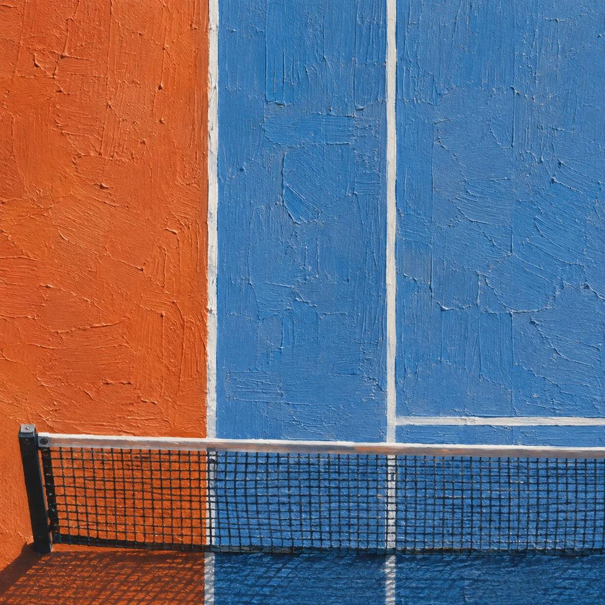 Hand-Painted Artwork | Tennis in Sunligh [noon:detail:texture]