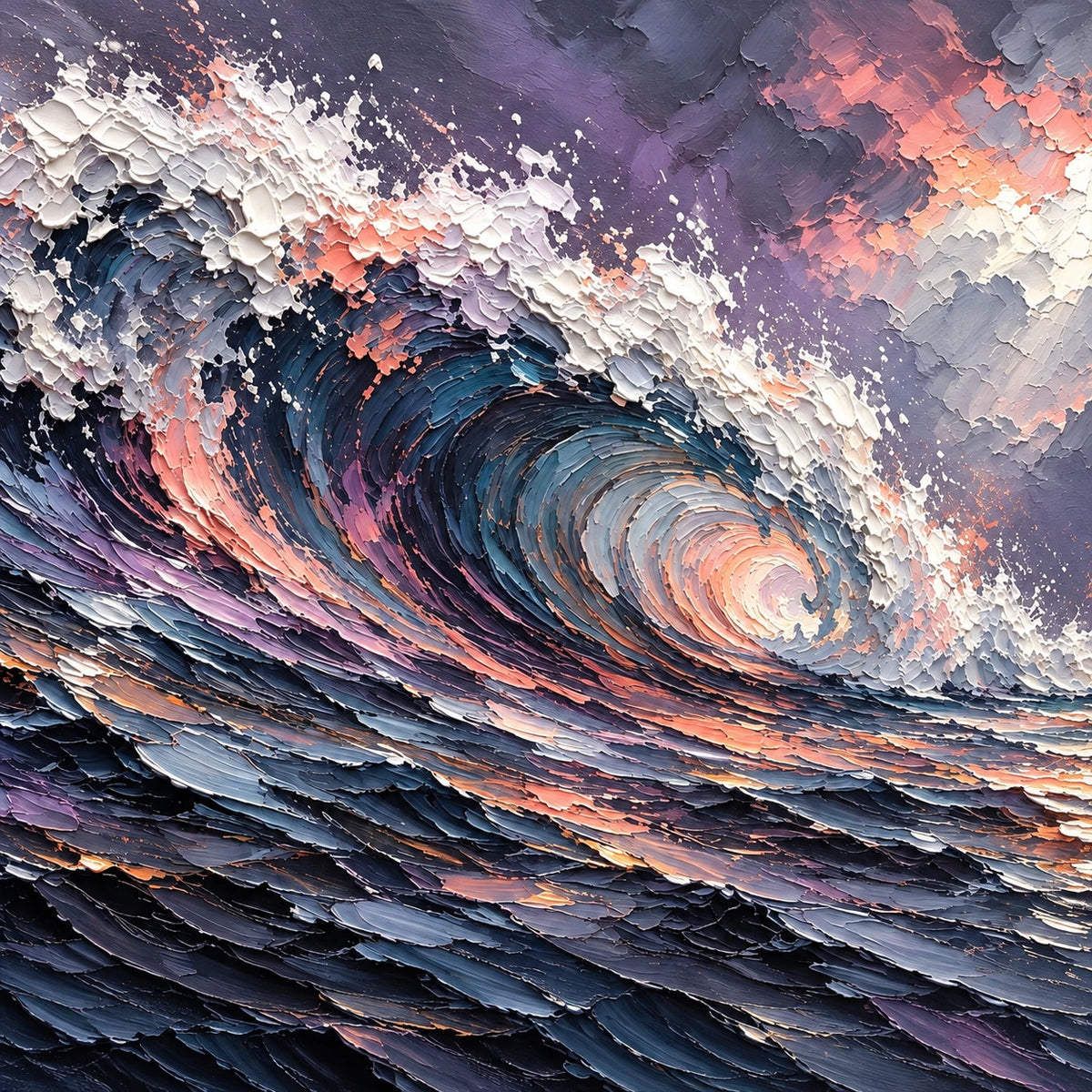 Hand-Painted Artwork | Moonlit Lavender Breake [noon:detail:composition]