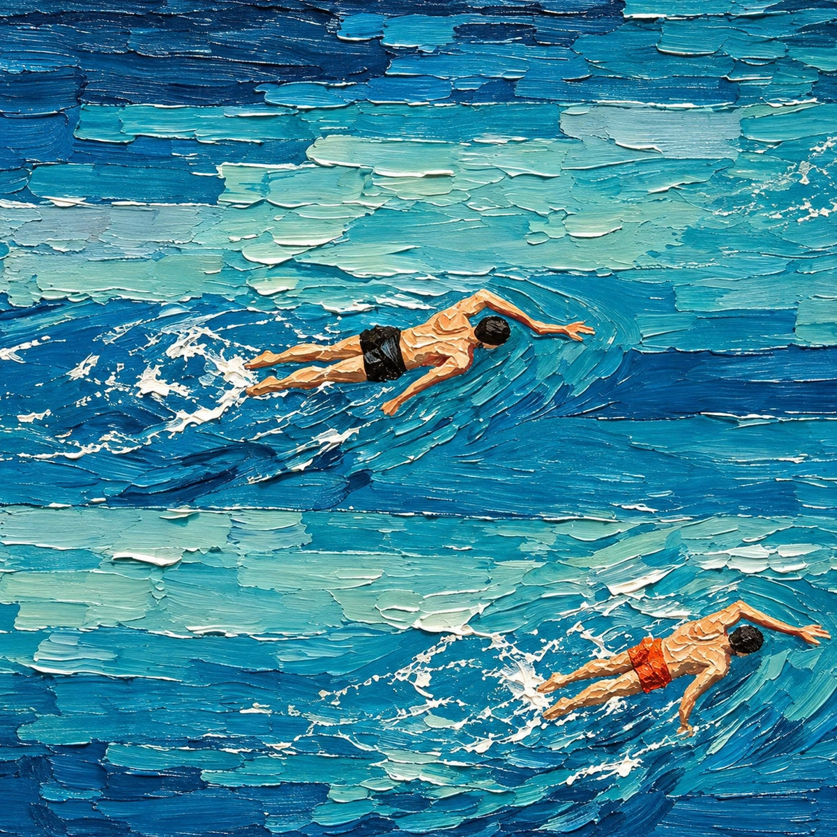 poolside spring, composition