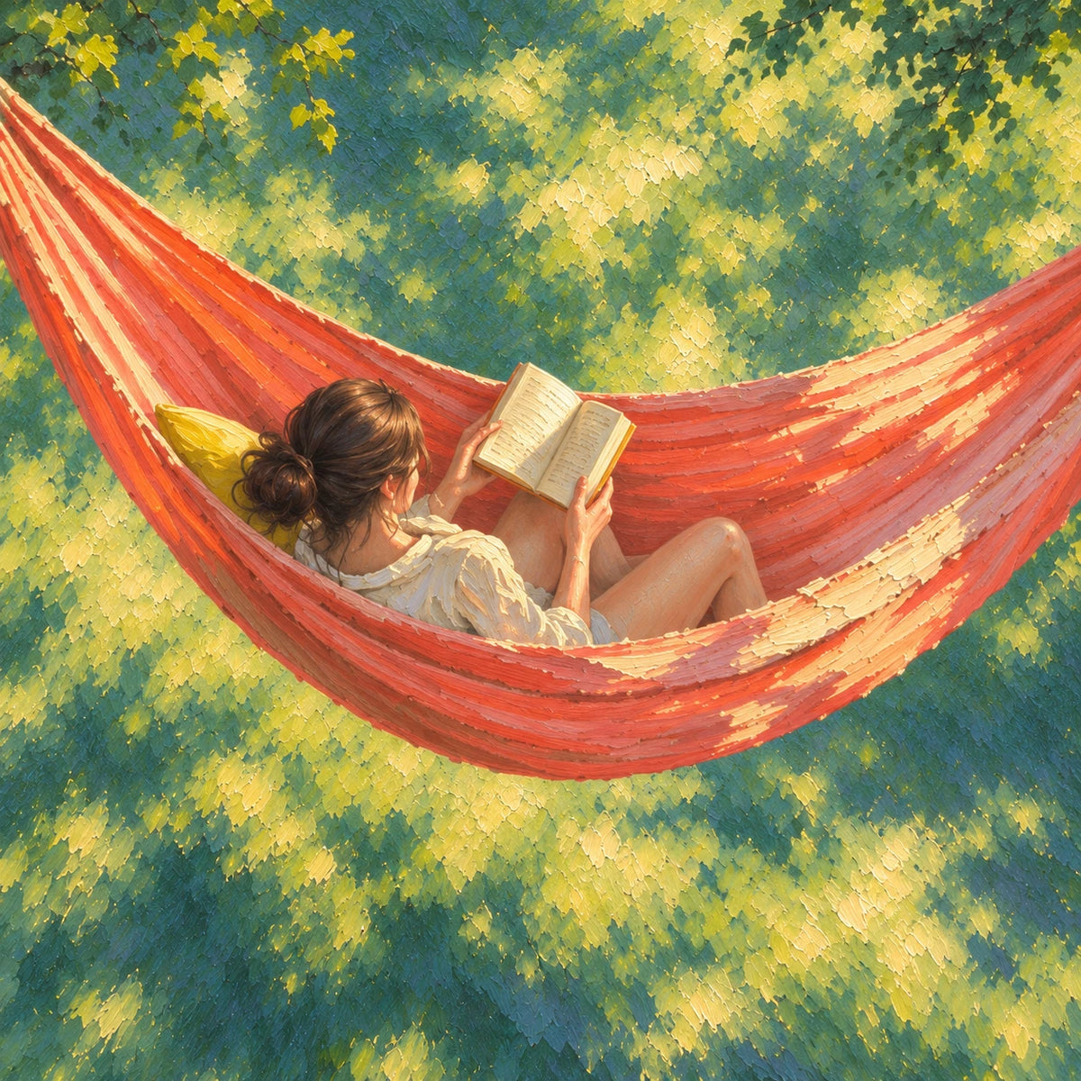 hammock in the canopy, composition