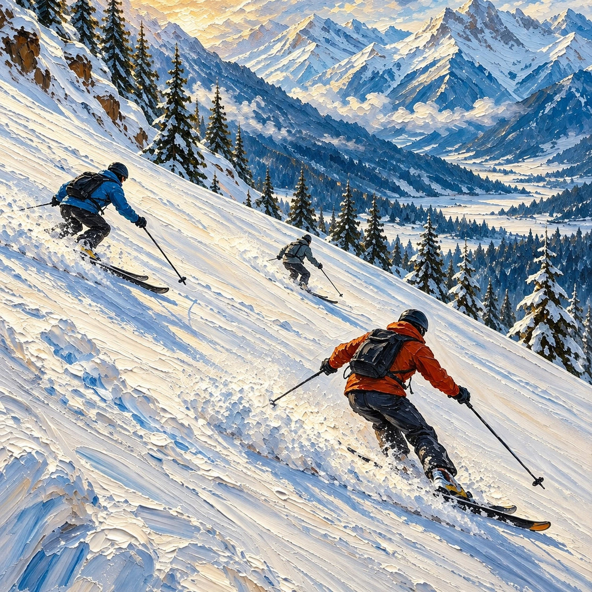 alpine descent, composition