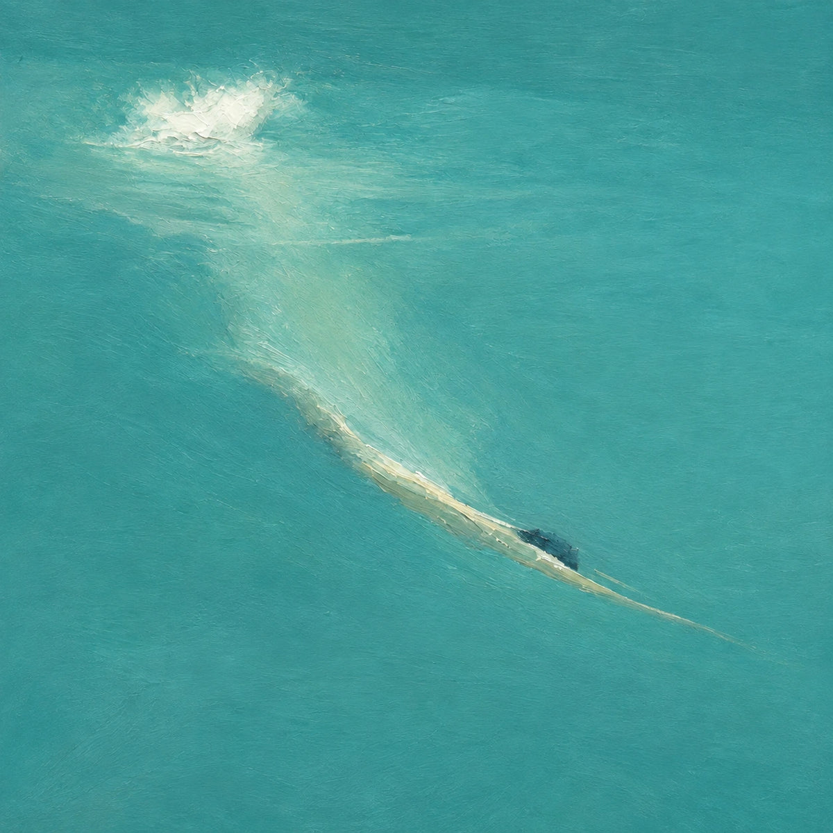 quiet turquoise break, composition