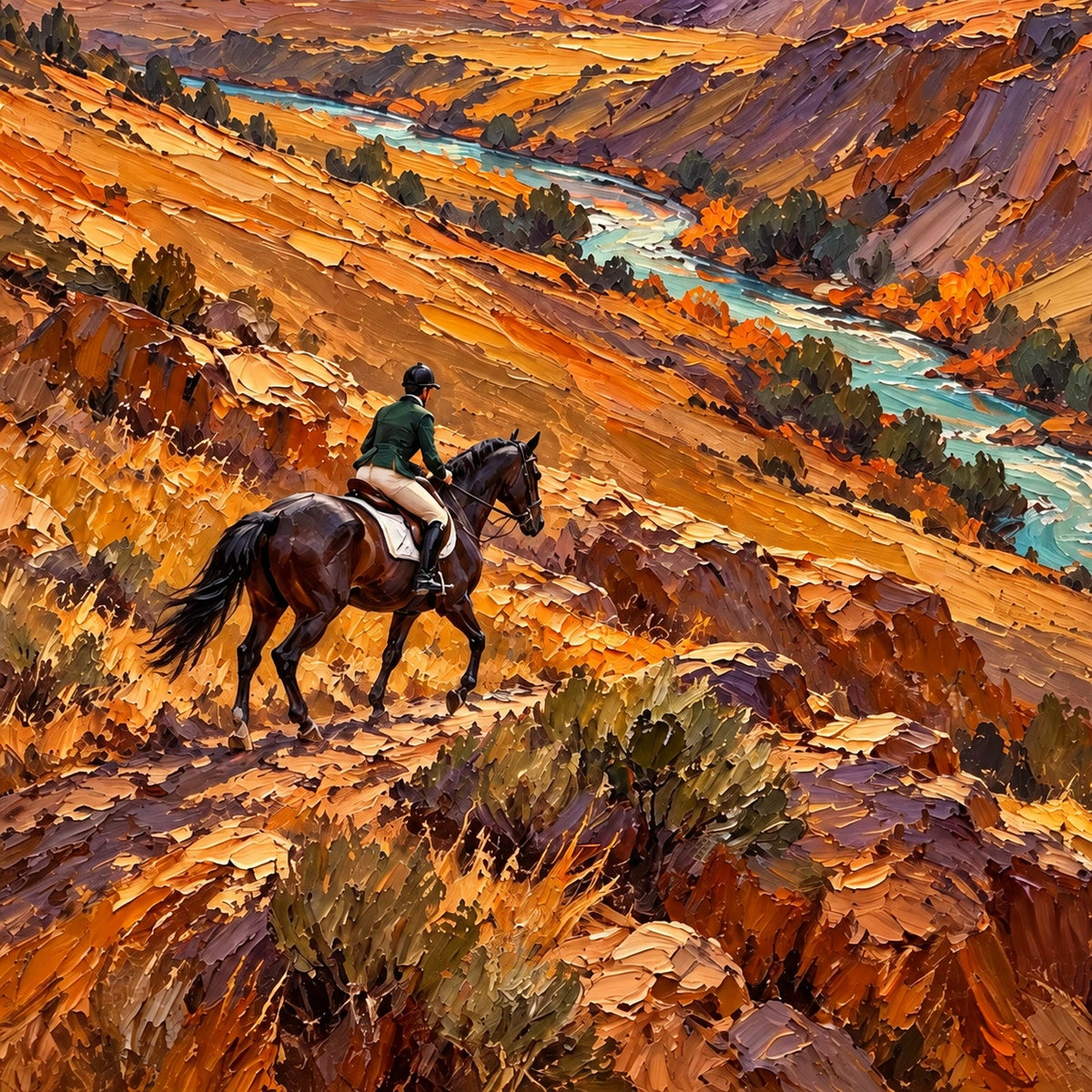 Riders at Golden Valley [noon:detail:composition]