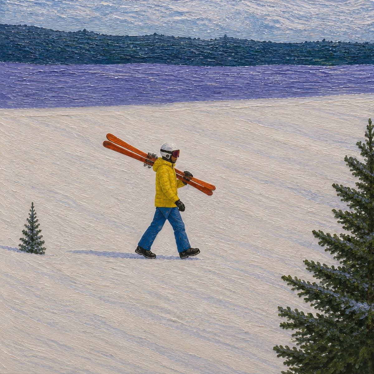 Hand-Painted Artwork | Winter Coast Crossing [noon:detail:composition]