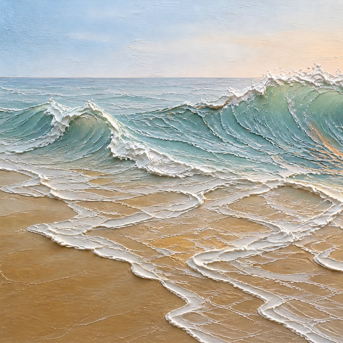 Hand-Painted Artwork | Sunlit Break [noon:detail:composition]