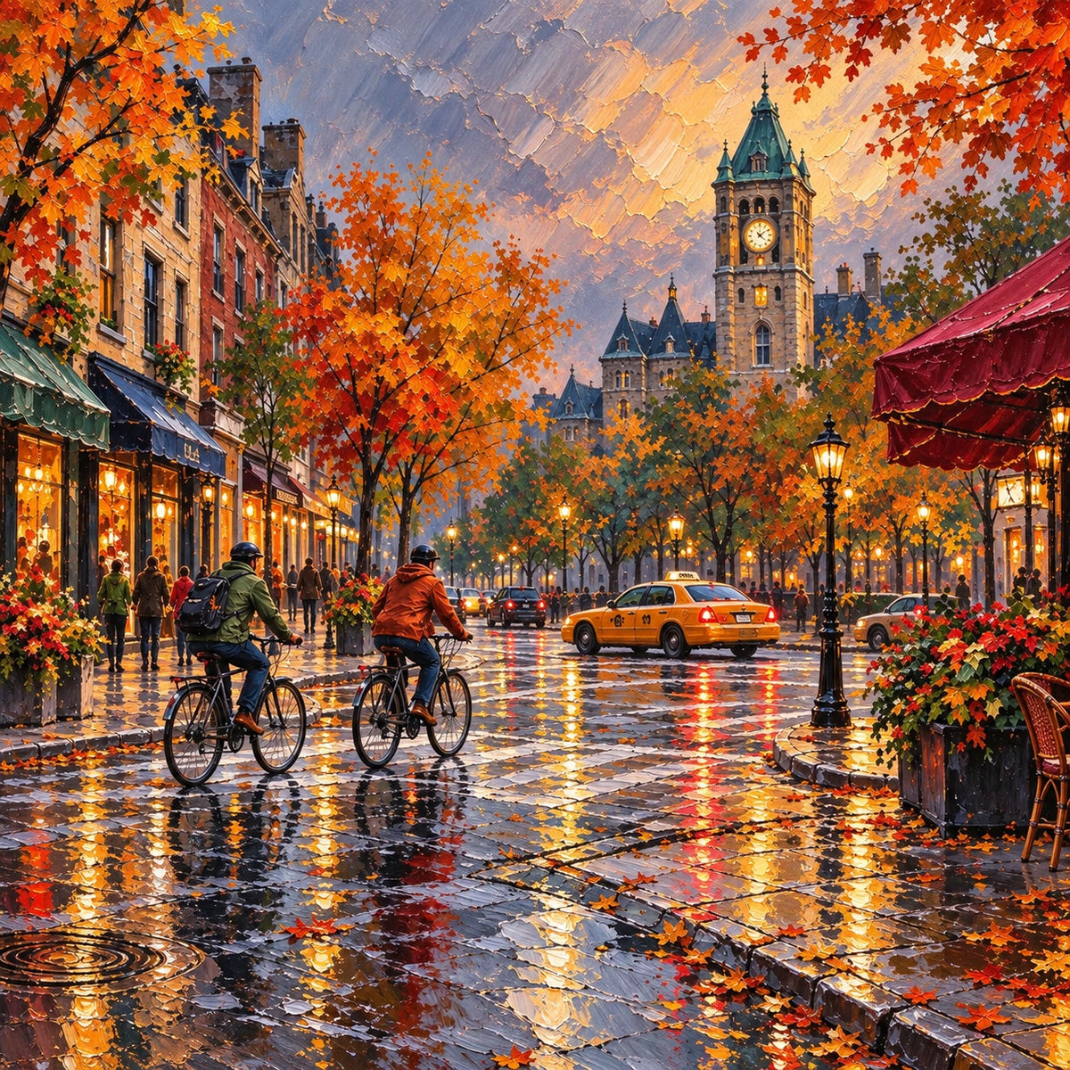 Autumn Streets After Rain [noon:detail:composition]