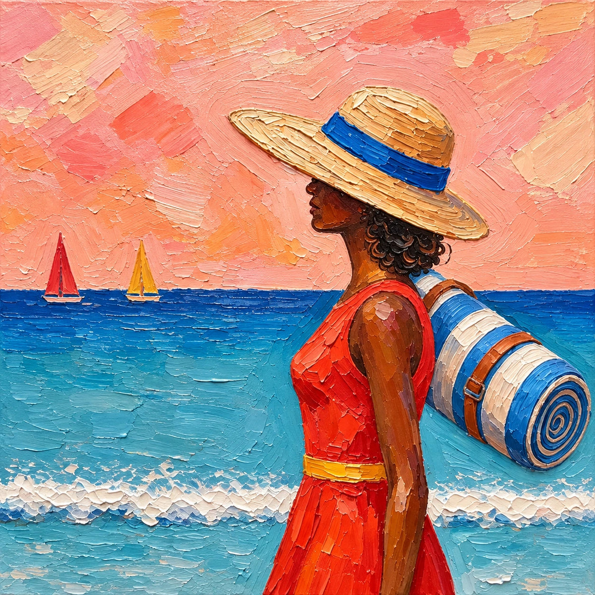coastal stroll, composition