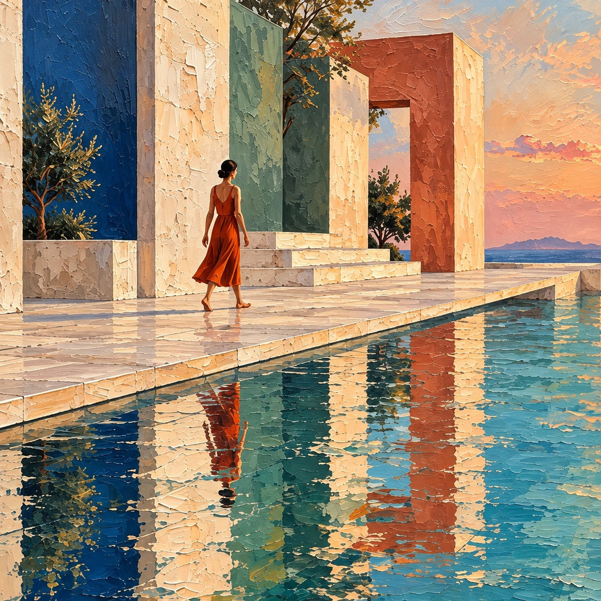 Poolside at the Open Sea [noon:detail:composition]