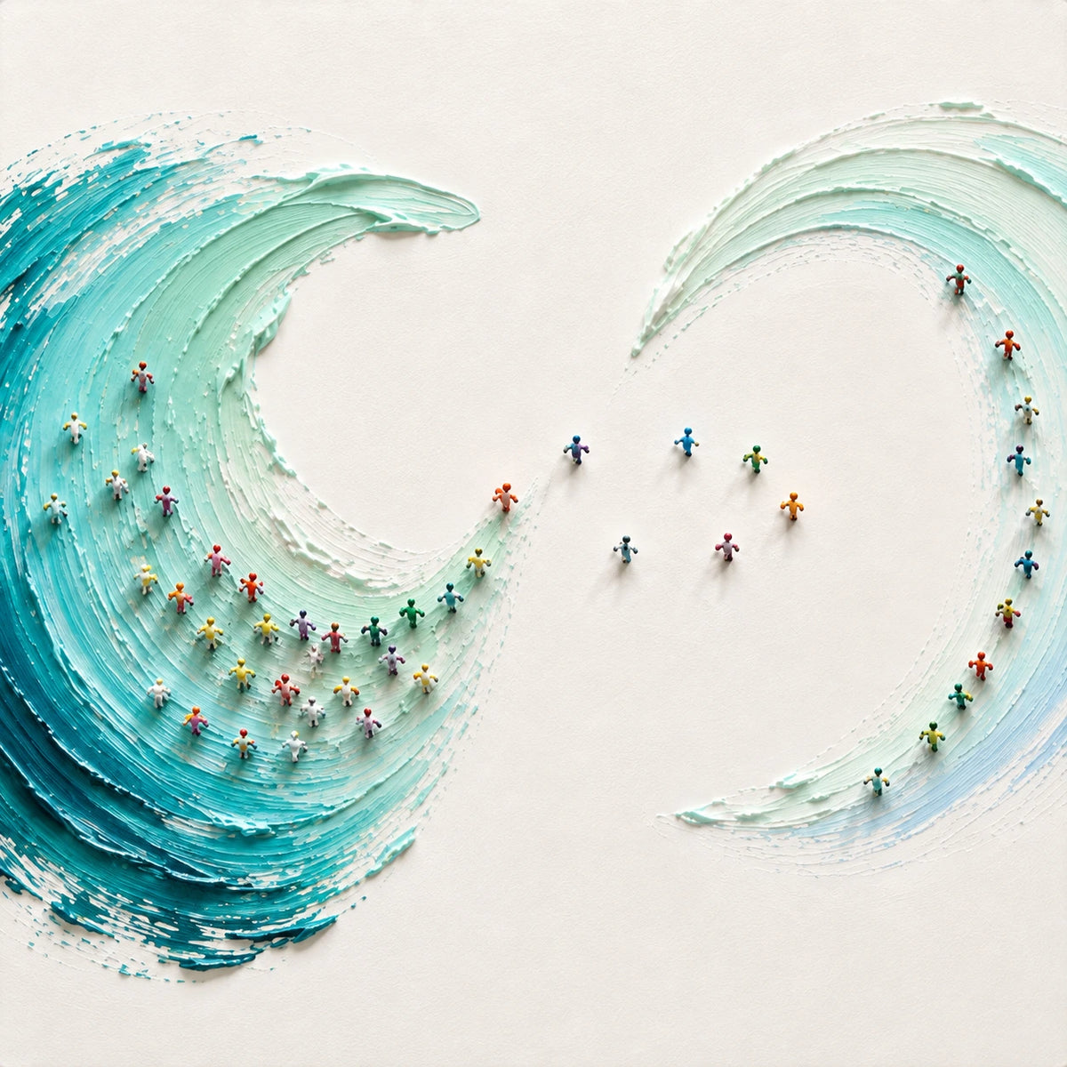 Hand-Painted Artwork | Riding the Endless Tide [noon:detail:composition]