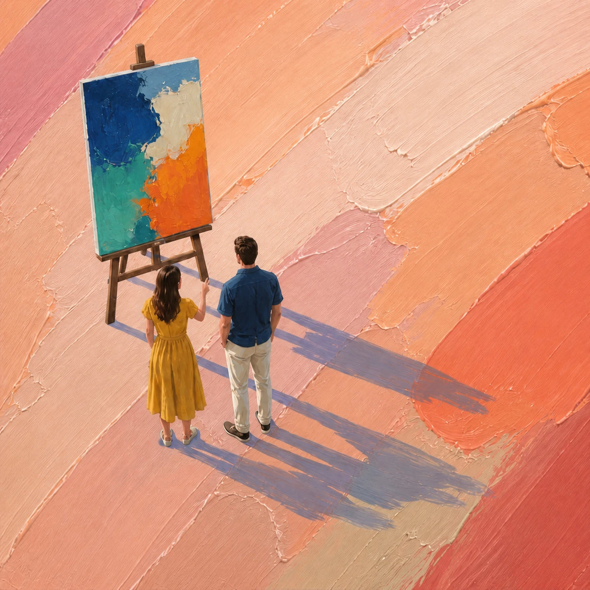 a world in color, composition