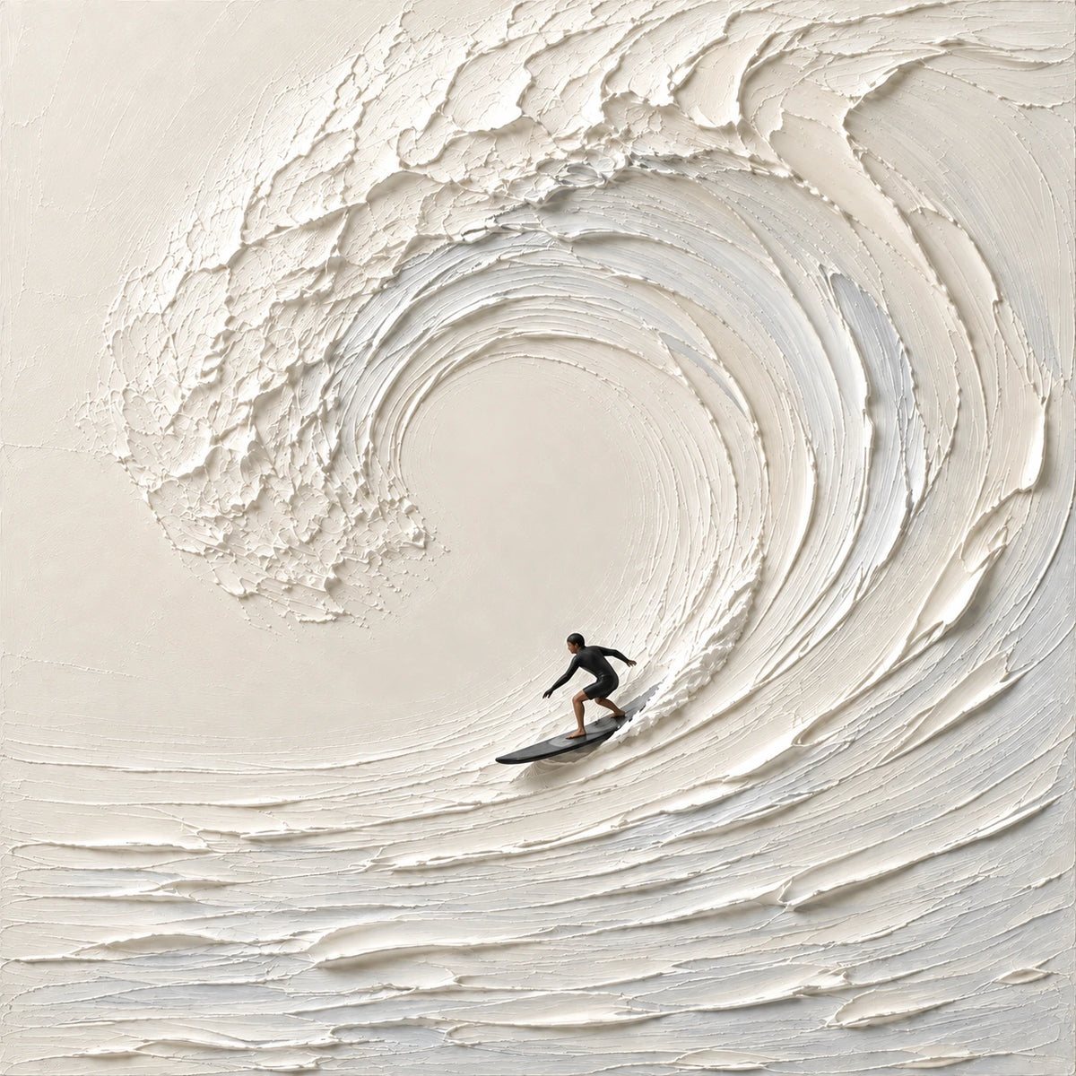 Hand-Painted Artwork | Into the Curl [noon:detail:composition]