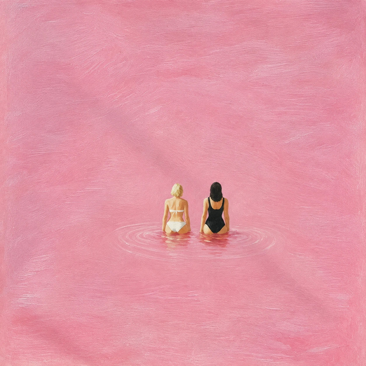 pink water friends, composition