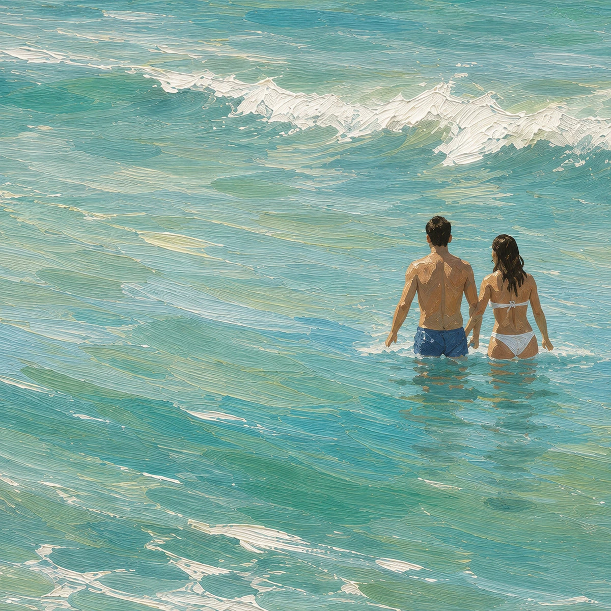 open water lineup, composition