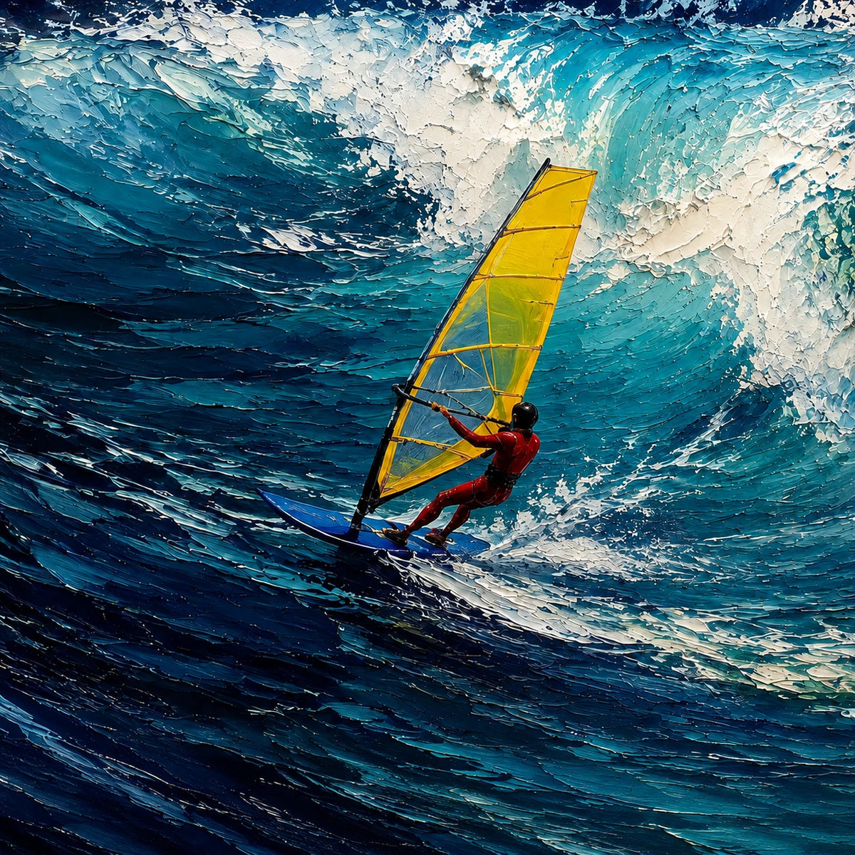 windsurfing surge, composition