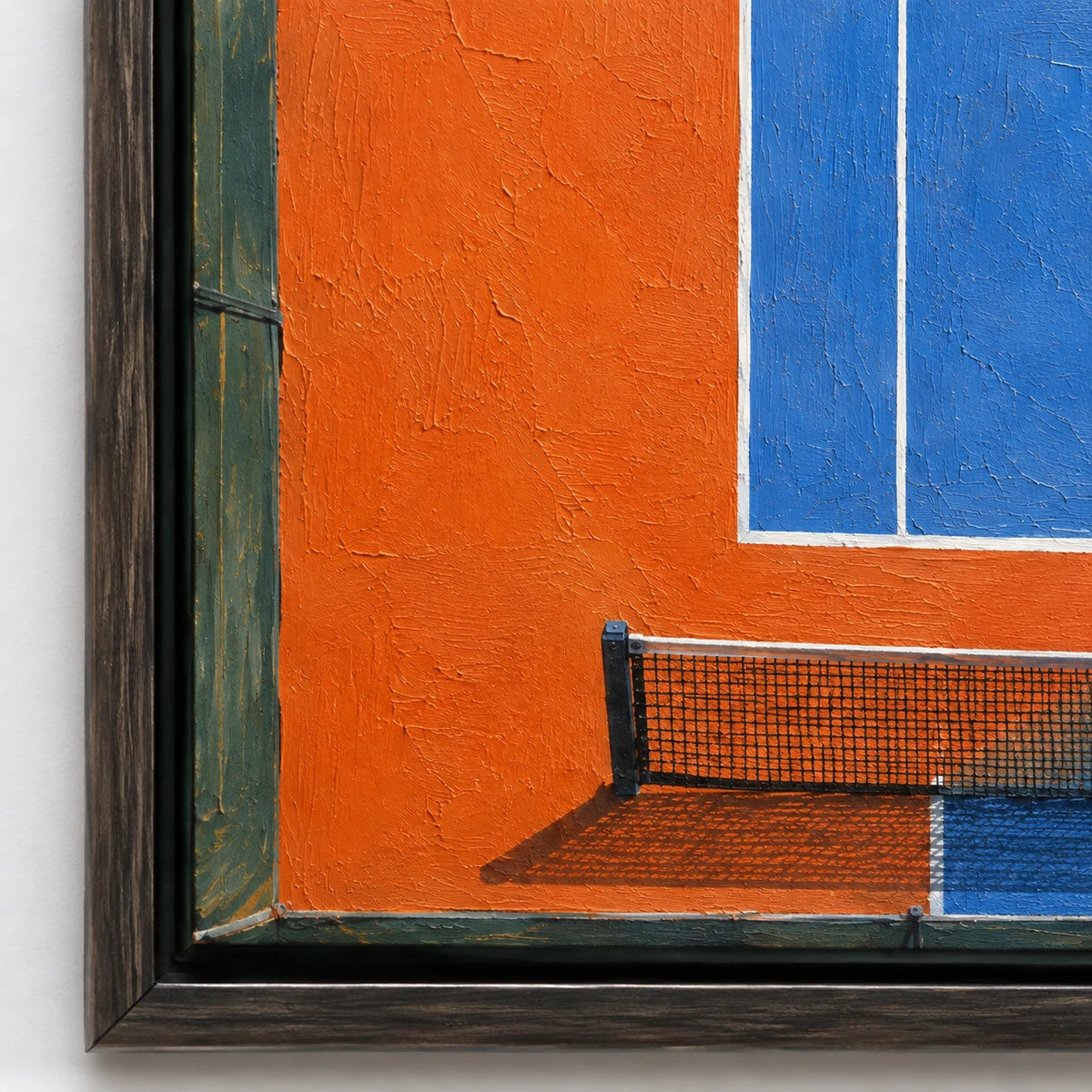 tennis in sunlight, frame detail
