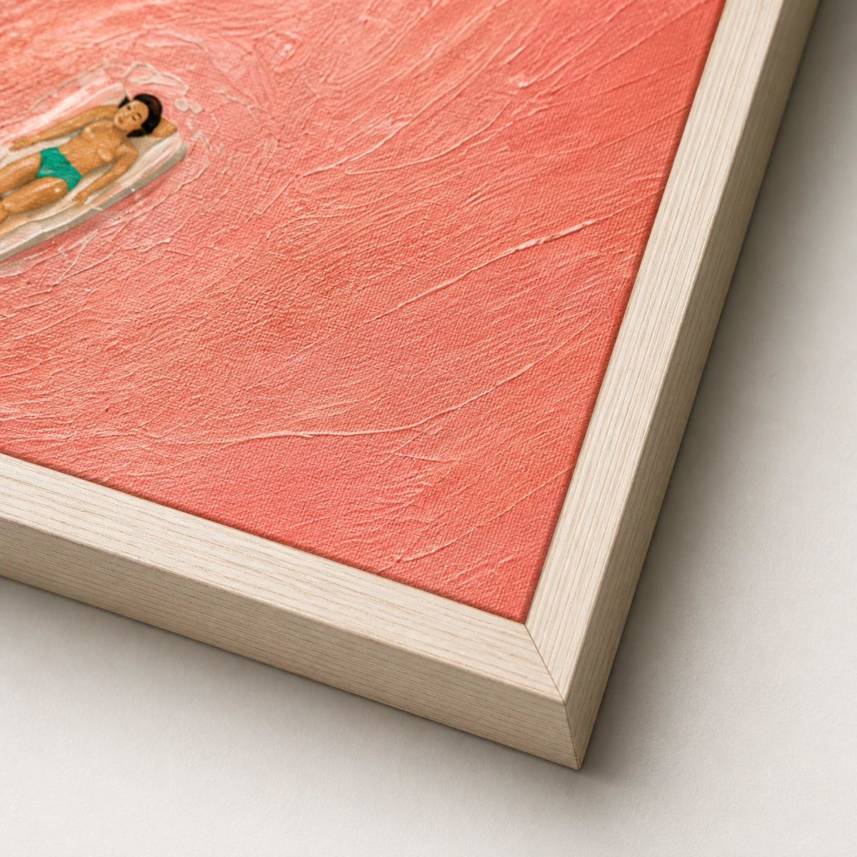 Hand-Painted Artwork | Rosewater Drift [noon:detail:frame]
