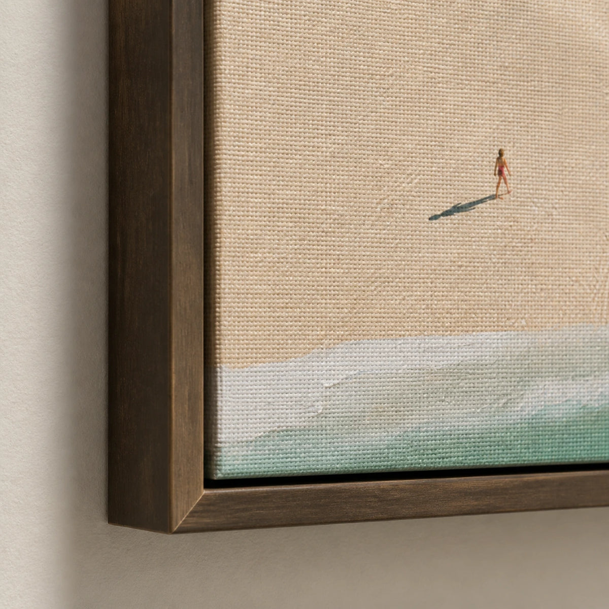 along the open shore, frame detail