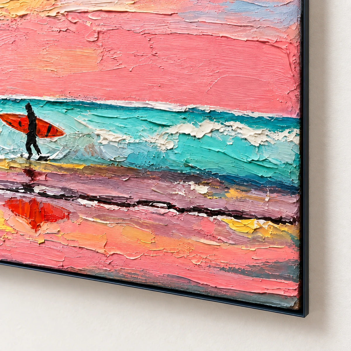 pastel surf walk, frame detail