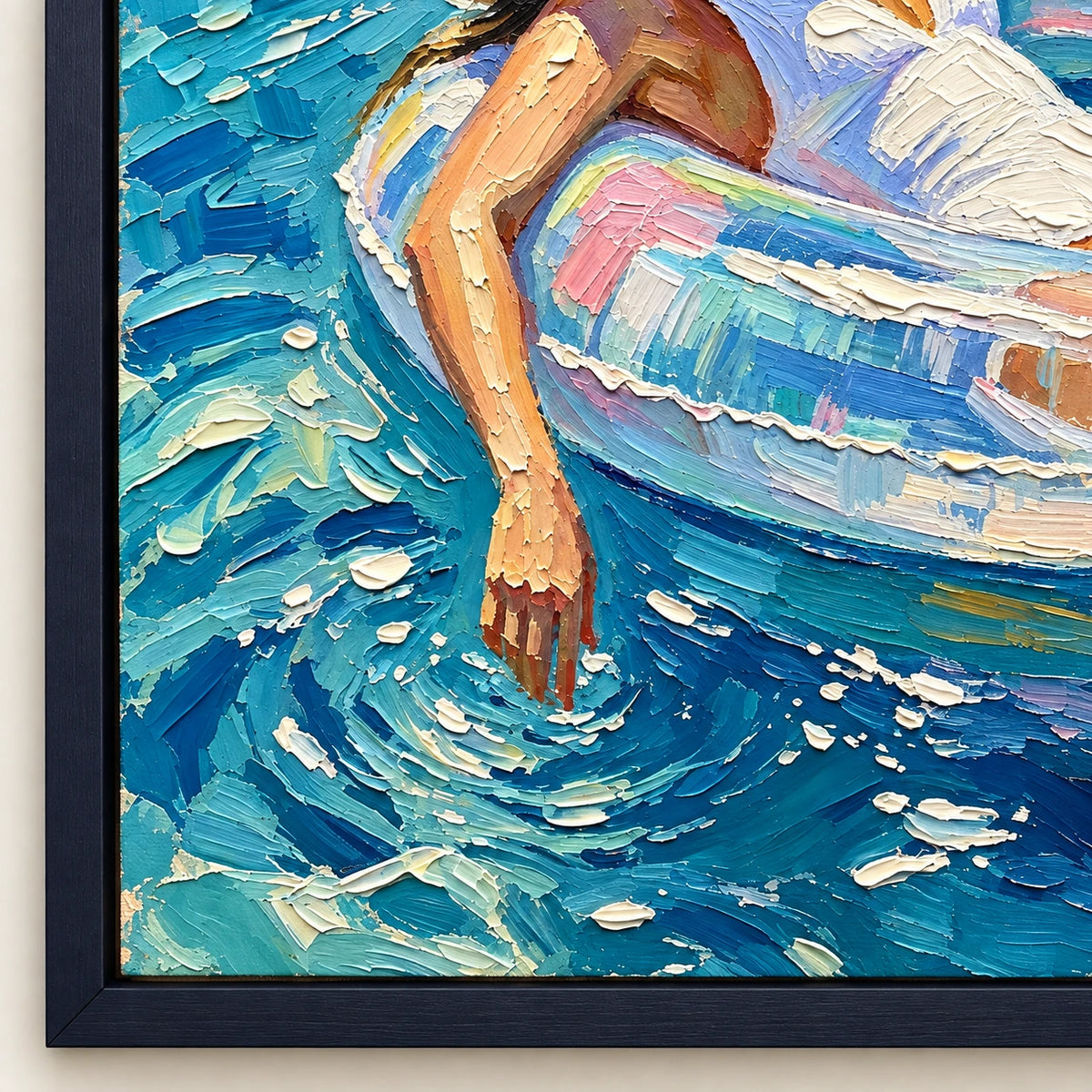blue water daydream, frame detail