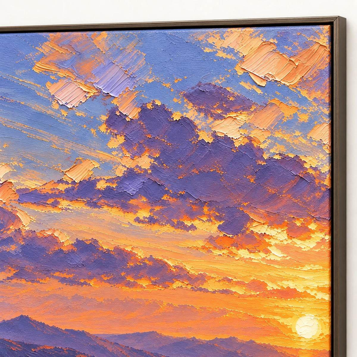 riders beneath a violet sunset, frame detail
