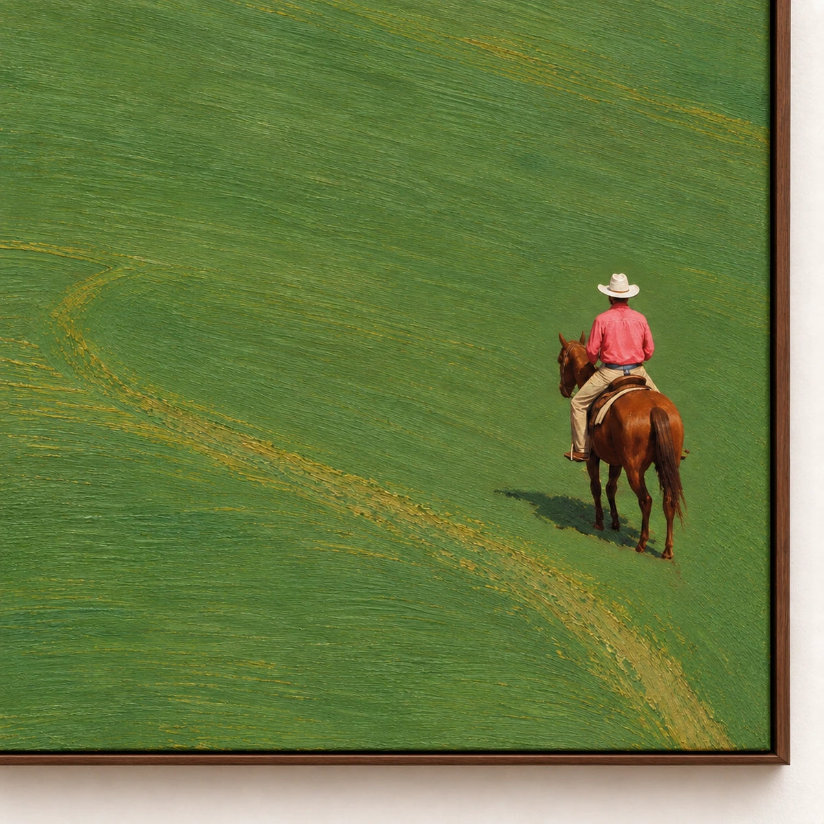 quiet pasture ride, frame detail