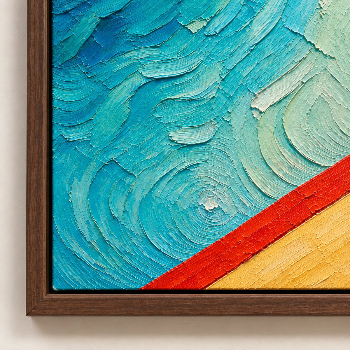 Hand-Painted Artwork | Poolside Drif [noon:detail:frame]