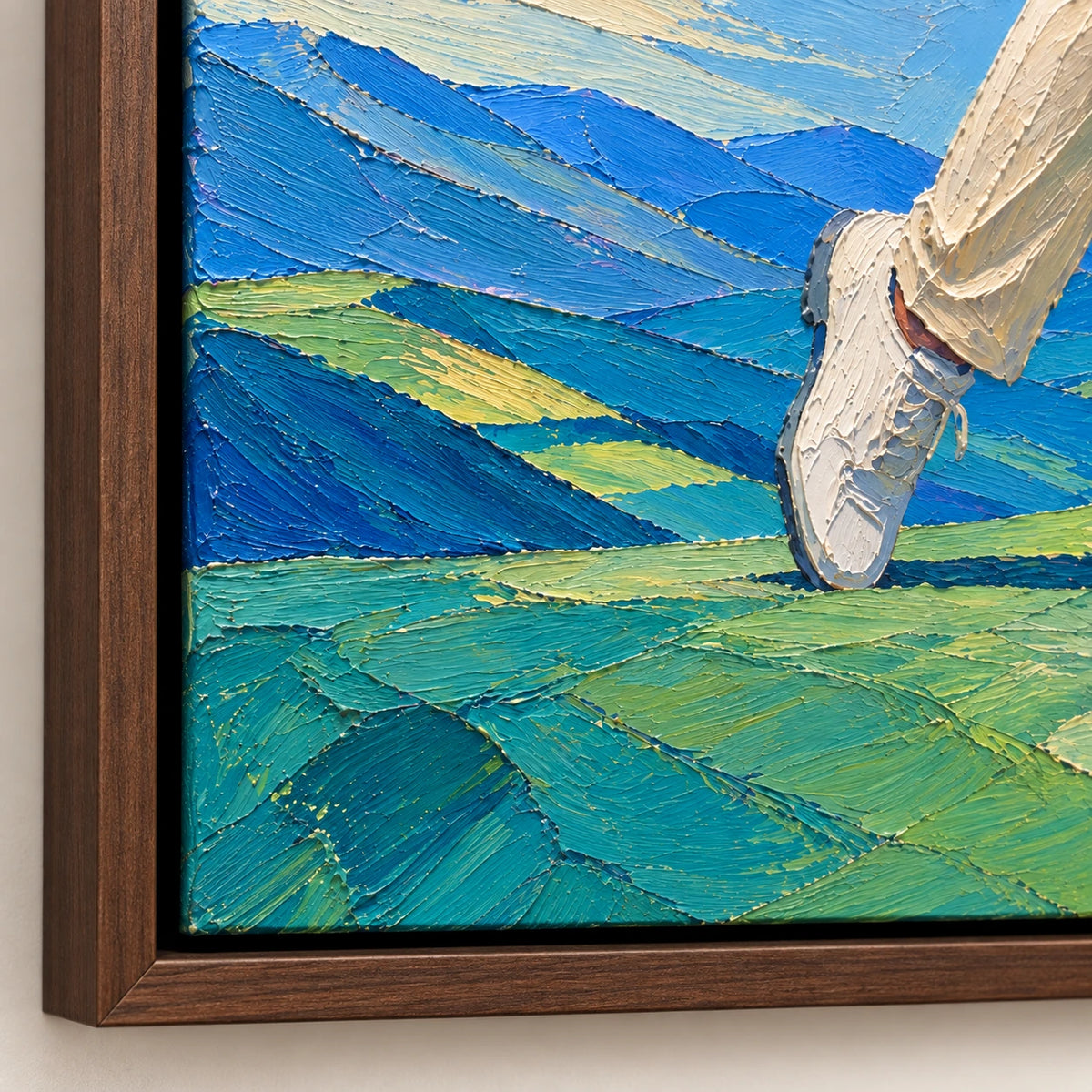reading the green, frame detail