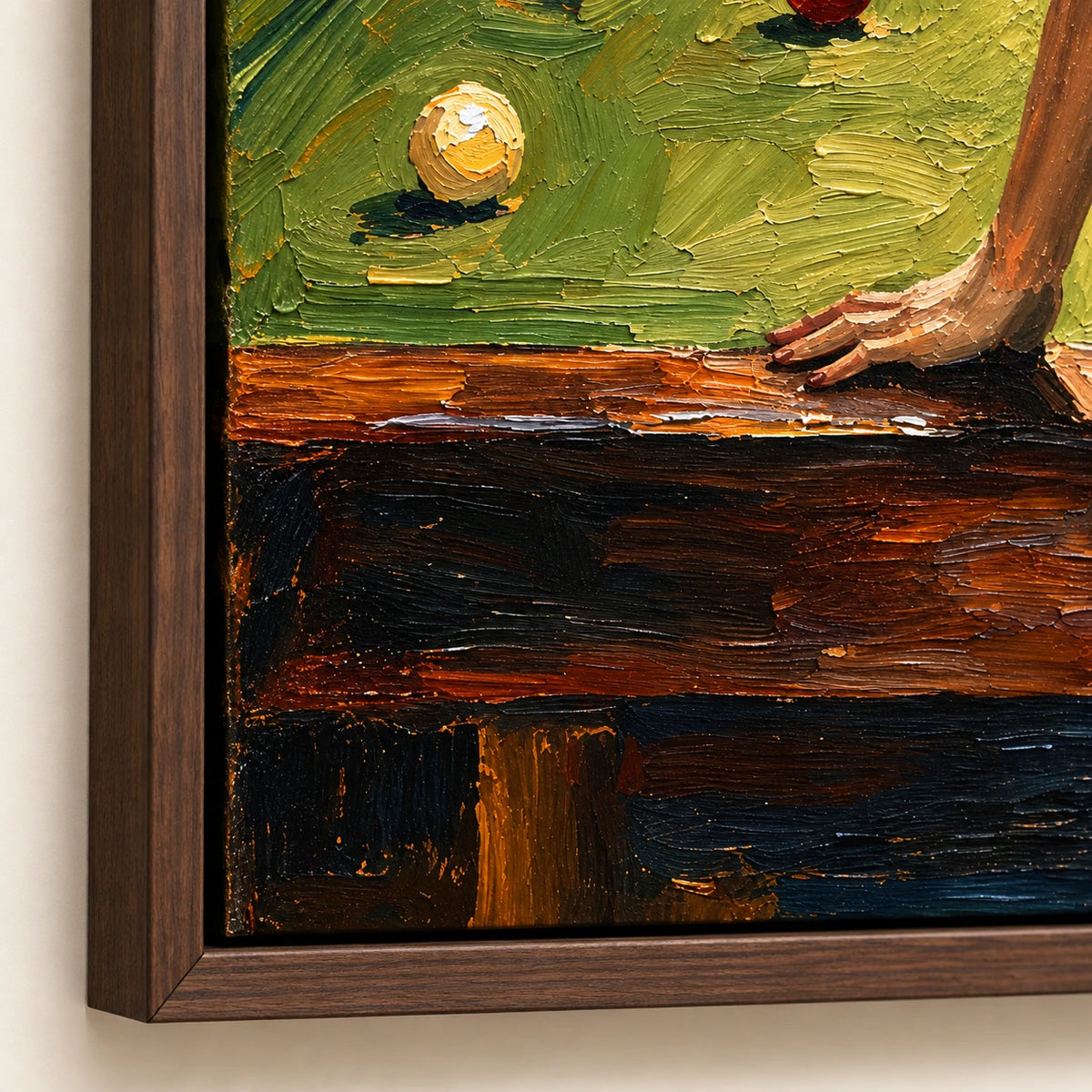 Hand-Painted Artwork | Midnight Billiards [noon:detail:frame]