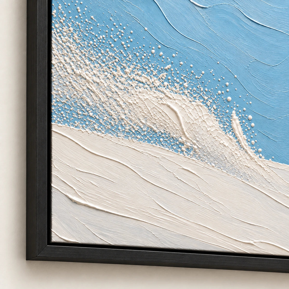 Hand-Painted Artwork | Red Desce [noon:detail:frame]