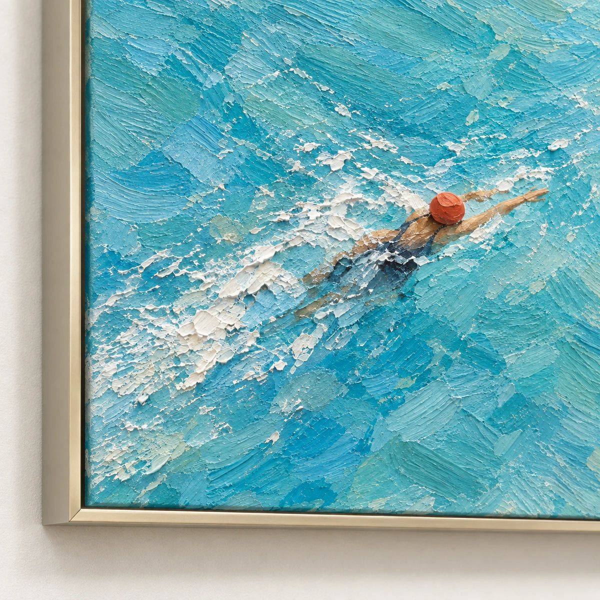 Hand-Painted Artwork | Open Wate [noon:detail:frame]