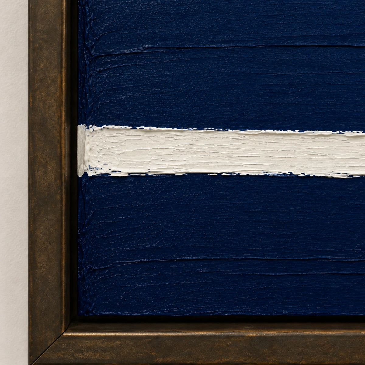 Hand-Painted Artwork | Lone Sail on Blue Horizo [noon:detail:frame]