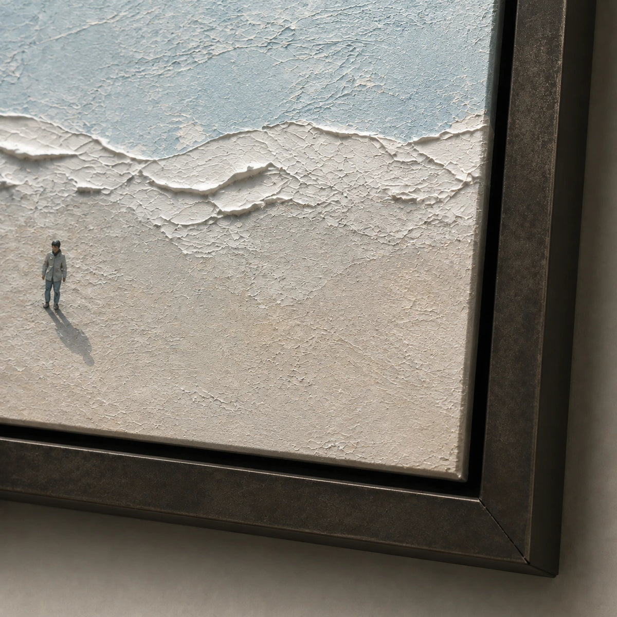 Hand-Painted Artwork | Along the Blue Shore [noon:detail:frame]