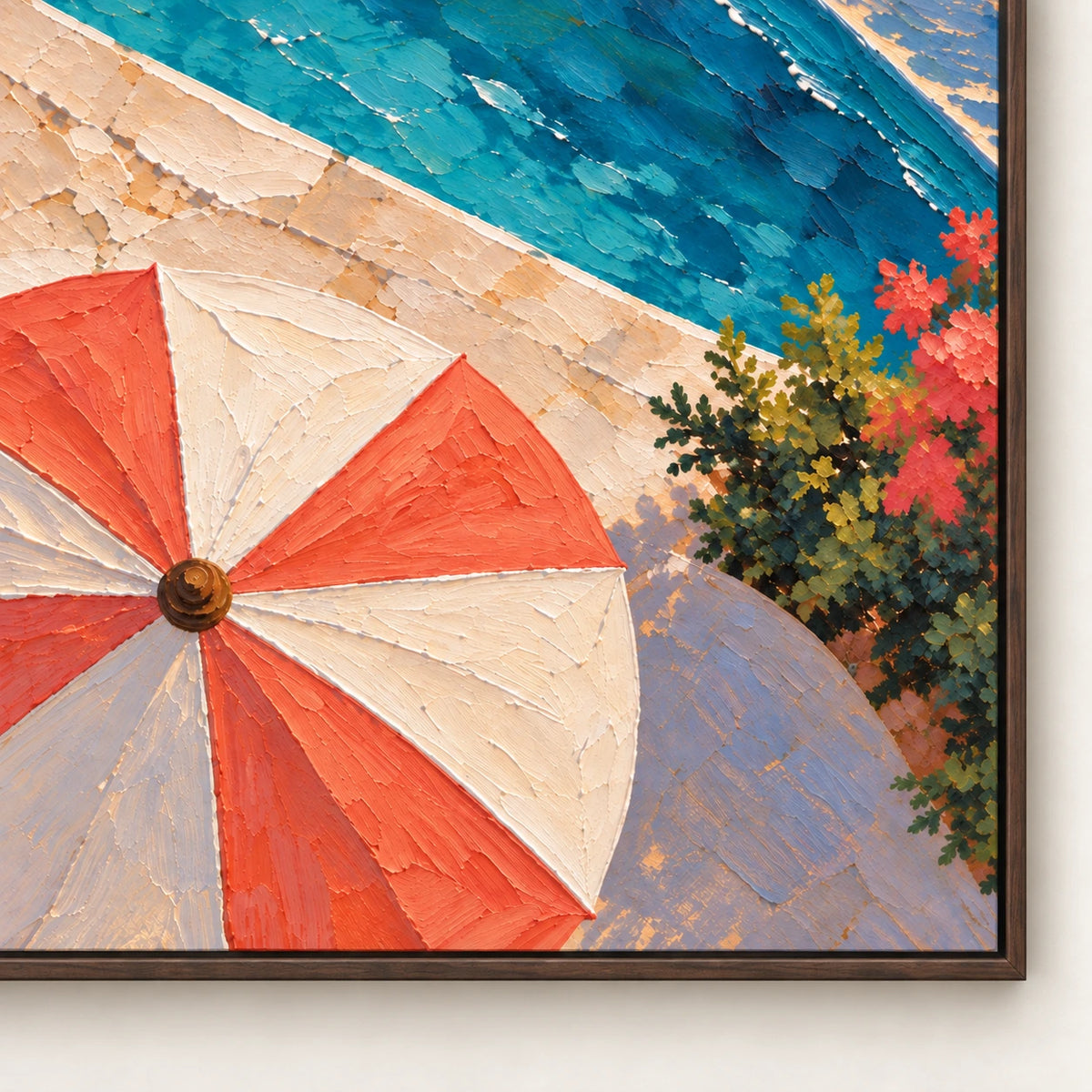 coastal terrace escape, frame detail