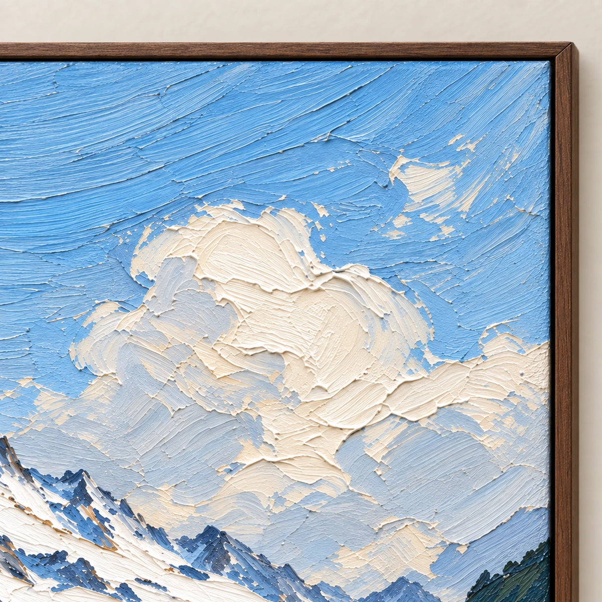 trail to alpine heights, frame detail