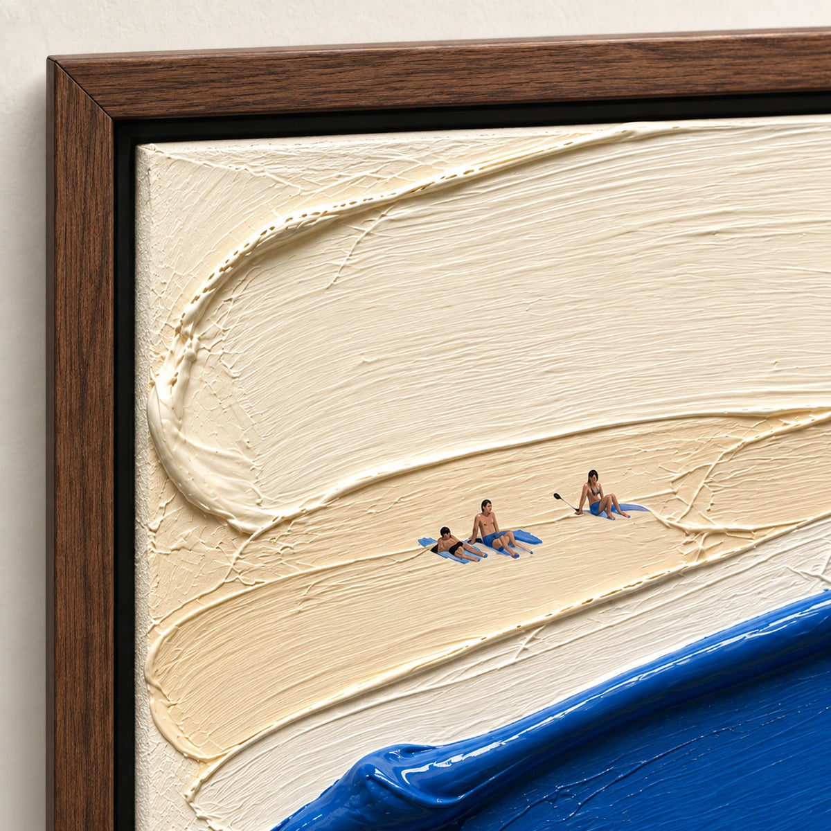 Hand-Painted Artwork | Surfing the Blue [noon:detail:frame]