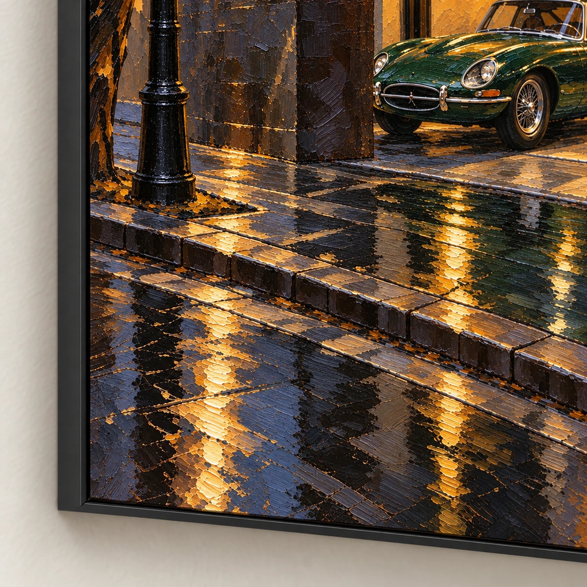 Hand-Painted Artwork | Rainlit Modern House [noon:detail:frame]