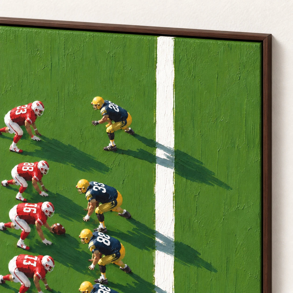 green field formation, frame detail