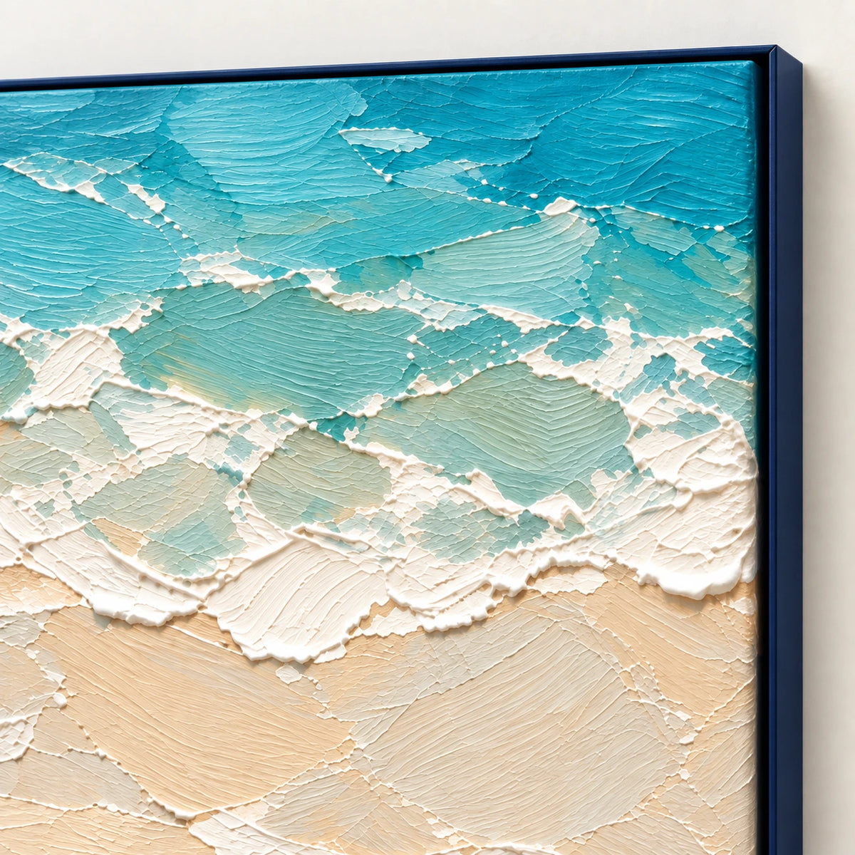 Hand-Painted Artwork | Beach Volleyball at Low Tide [noon:detail:frame]